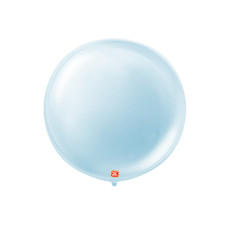 Balão Bubble Bobo Transparente Baby Azul 24" 61cm São Roque