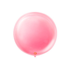 Balão Bubble Bobo Transparente Baby Vermelho 24" 61cm São Roque