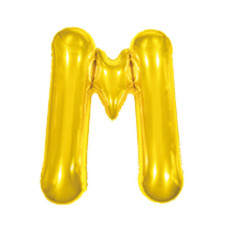 Balão Metalizado Dourado Letra M 40' 100cm 8278 Make+