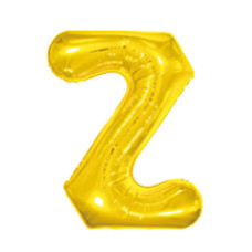 Balão Metalizado Dourado Letra Z 16' 40cm 8025 Make+