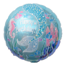 Balão Metalizado Redondo Estampado Mar 18' 45cm 8594 Make+