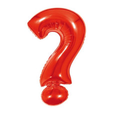 Balão Metalizado Vermelho Ponto de Interrogação ? 40' 100cm 8378 Make+