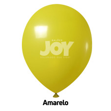 Balão Nº11 Liso Premium Amarelo com 50un Joy