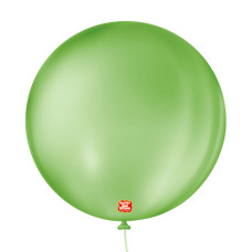 Balão Nº5 Liso Redondo Verde Maçã com 50un São Roque