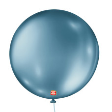 Balão Nº5 Metalizado Azul com 5un São Roque