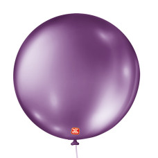 Balão Nº5 Metalizado Roxo com 25un São Roque