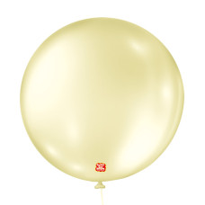 Balão Nº5 Perolado Amarelo com 25un São Roque