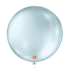 Balão Nº5 Perolado Azul Claro com 25un São Roque