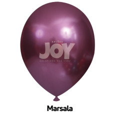 Balão Nº9 Cromado Marsala com 25un Joy