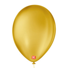 Balão Nº9 Liso Amarelo Ocre 50un São Roque