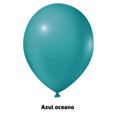 Balão Nº9 Liso Azul Oceano com 50un Joy 