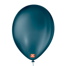Balão Nº9 Liso Azul Petróleo  50un São Roque