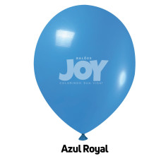Balão Nº9 Liso Azul Royal com 50un Joy