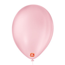 Balão Nº9 Liso Rosa Baby com 50un São Roque