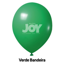 Balão Nº9 Liso Verde Bandeira com 50un Joy