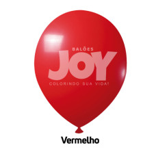 Balão Nº7 Liso Premium Vermelho com 50un Joy 