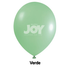 Balão Nº9 Neon Verde com 25un Joy