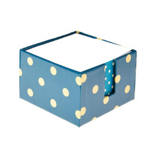 Bloco de Anotação com Porta Papel Dots 9x9 600 fls Azul Vmp