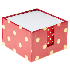 Bloco de Anotação com Porta Papel Dots 9x9 600 fls Vermelho Vmp