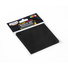 Bloco Post it 76x76mm Preto 50fls BRW