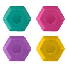Borracha Ergonômica Hexagonal Colorida Display Joy Leo e Leo
