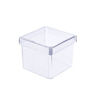 Caixa Acrílica 4x4 com 10 Unidades Transparente