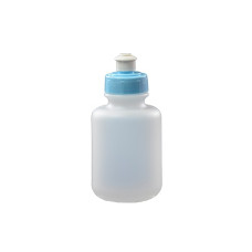 Garrafa Squezze Transparente com Tampa Azul Bebê 300ml