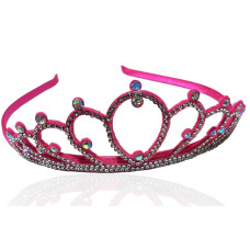 Tiara Infantil coroa princesa rosa