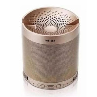 Mini Caixa de Som Portatil com suporte a celular Q3 Ouro