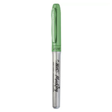 Marcador Permanente Marking Verde Metálico Bic