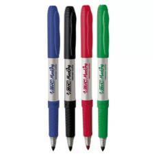 Caneta Marcador Permanente Intensity Azul Preta Vermelha Verde BLI C/4 903886 BIC