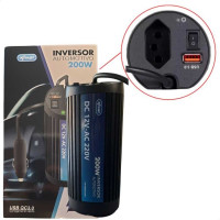 Conversor Automotivo 200W 220V Inversor KP-IN902-220V Knup Conversor Automotivo 200W 220V Inversor KP-IN902-220V Knup