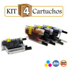 Kit 4 Cartuchos Similar com Brother LC 75 LC79