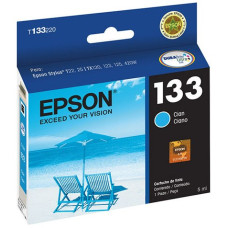 Cartucho de Tinta Epson T133220 T133 T1332 Ciano T25 TX125 TX420W TX123 TX320F Original 5ml