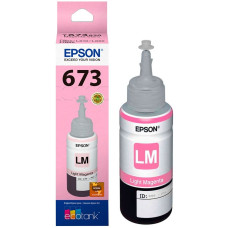 Refil de Tinta Epson 673 6 Magenta Claro Original 70ml T673620 L800 L810 L850 L1800