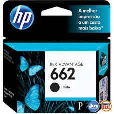 Cartucho HP 662 Preto Original 2 ml (CZ103AB) para HP DeskJet 1516 2516 2546 3516 3546 4646