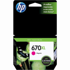 Cartucho HP 670XL Magenta Original (CZ119AB)