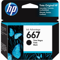 Cartucho HP 667 Preto Original 2 ml 3YM79AL