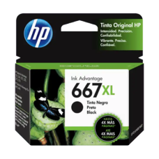 Cartucho HP 667XL Preto Original 8,5 ml (3YM81AL) para HP Deskjet 1275 2376 2774 2776 6475 6476