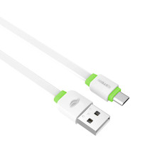 Cabo de Celular Micro USB V8 1m 2.0a Branco CB 100WH C3 Tech