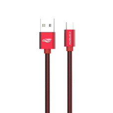 Cabo de Celular Micro USB V8 2m 2.0a Vermelho CB 200RD C3 Tech