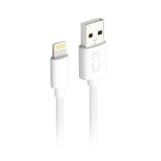 Cabo de Celular Iphone Lightning 8 Pinos 2m 2.0a Branco CB L20WHX C3 Plus