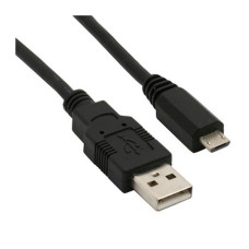 Cabo de Celular Micro USB V8 3m 2.0a Preto PC USB3004 Plus Cable