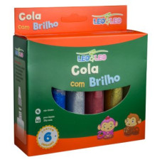 Cola com Glitter 6 Cores 20g Leo & Leo