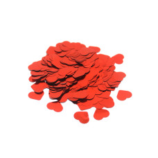 Confete Coração 1,5cm Metalizado Vermelho Para Balão 10g 4889 Make+