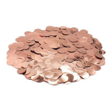 Confete Redondo 1cm Metalizado Rose Gold Para Balão 10g 4884 Make+