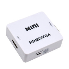 Conversor HDMI para VGA com Saída de Áudio Full HD 1080p