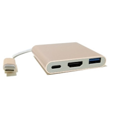 Conversor Tipo-C para USB HDMI Tipo-C Shinka