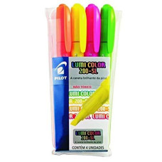 Marca Texto Lumi Color Com 4 Cores Pilot