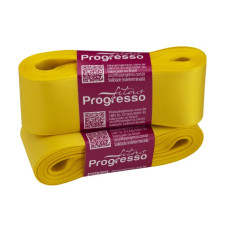 Fita de Cetim Nº 9 38mm Amarelo Gema 10 metros Progresso